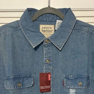 NWT LEVI'S Long Sleeve Denim Button Down 
 Shirt - Size XXL